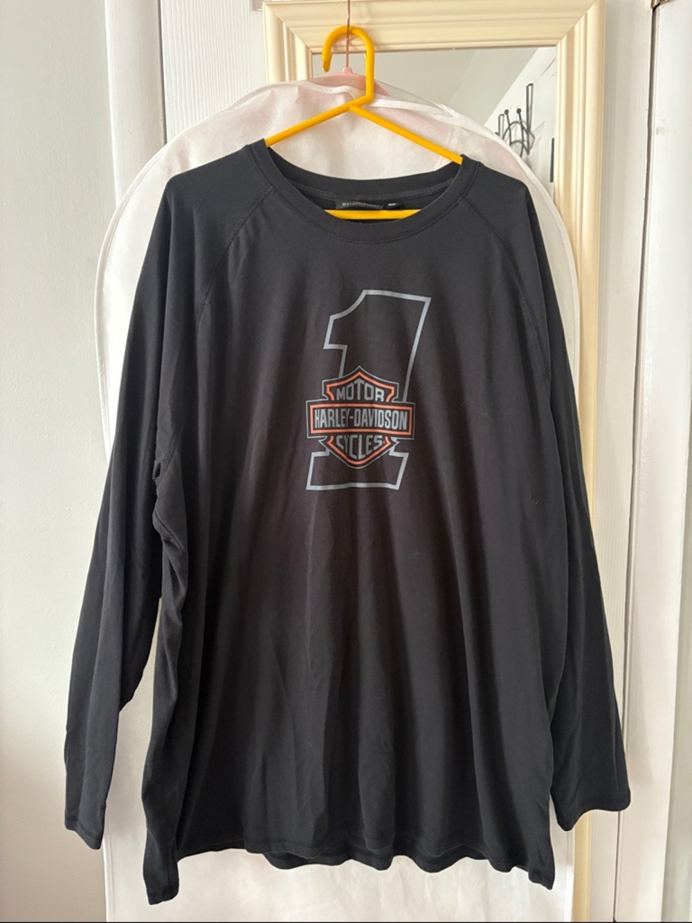 Harley-Davidson - Black Long Sleeve Tee with Number One Logo
